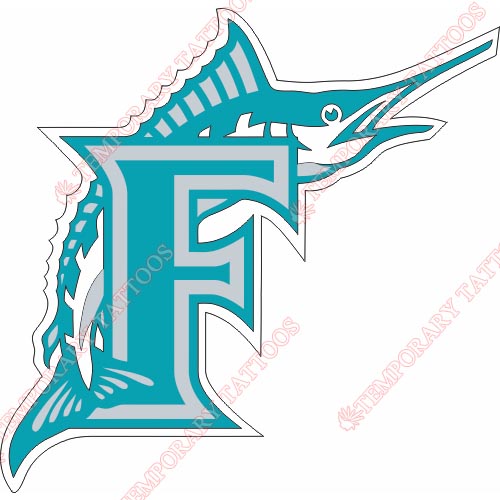 Miami Marlins Customize Temporary Tattoos Stickers NO.1696